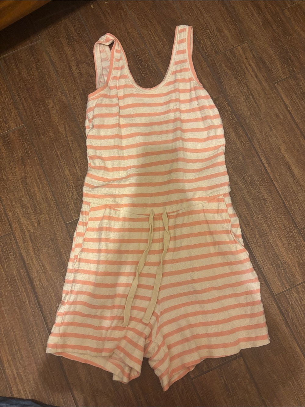 Pink and White Old Navy Romper